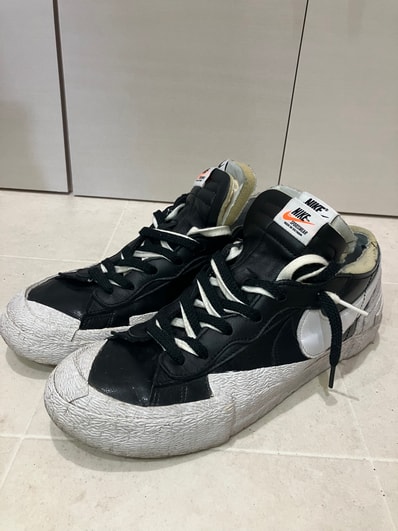 sacai × Nike Blazer Low "Black Patent Leather"