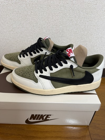Travis Scott × Nike Air Jordan 1 Low OG SP "Reverse Olive"