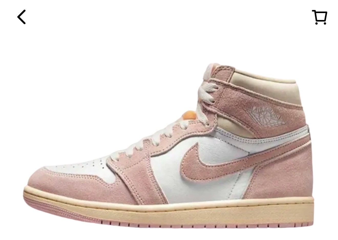 ナイキ ウィメンズ エアジョーダン1 レトロ ハイ OG "ウォッシュドピンク"