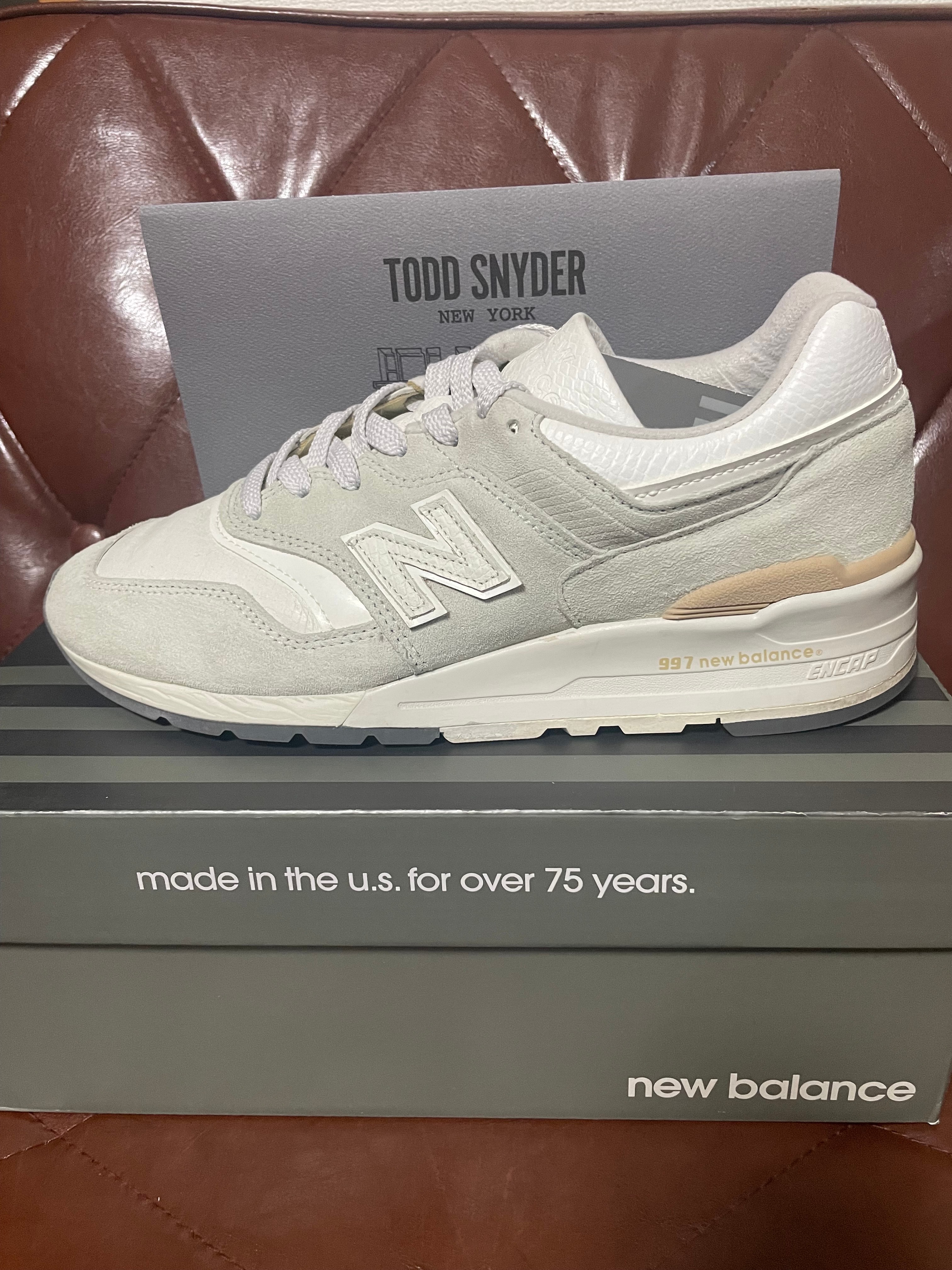 Todd Snyder × New Balance 997 "Vast Gray/Black/Metallic Silver"