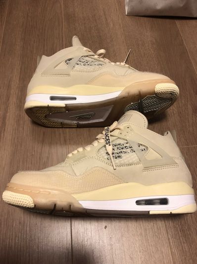 Off-White × Nike Women's Air Jordan 4 SP "Sail"