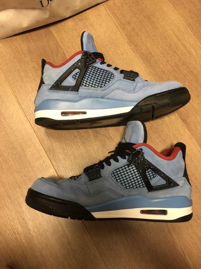 Travis Scott × Nike Air Jordan 4 Retro Cactus Jack "University Blue"