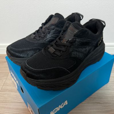 Engineered Garments × Hoka Bondi L "Black Cow Hair"