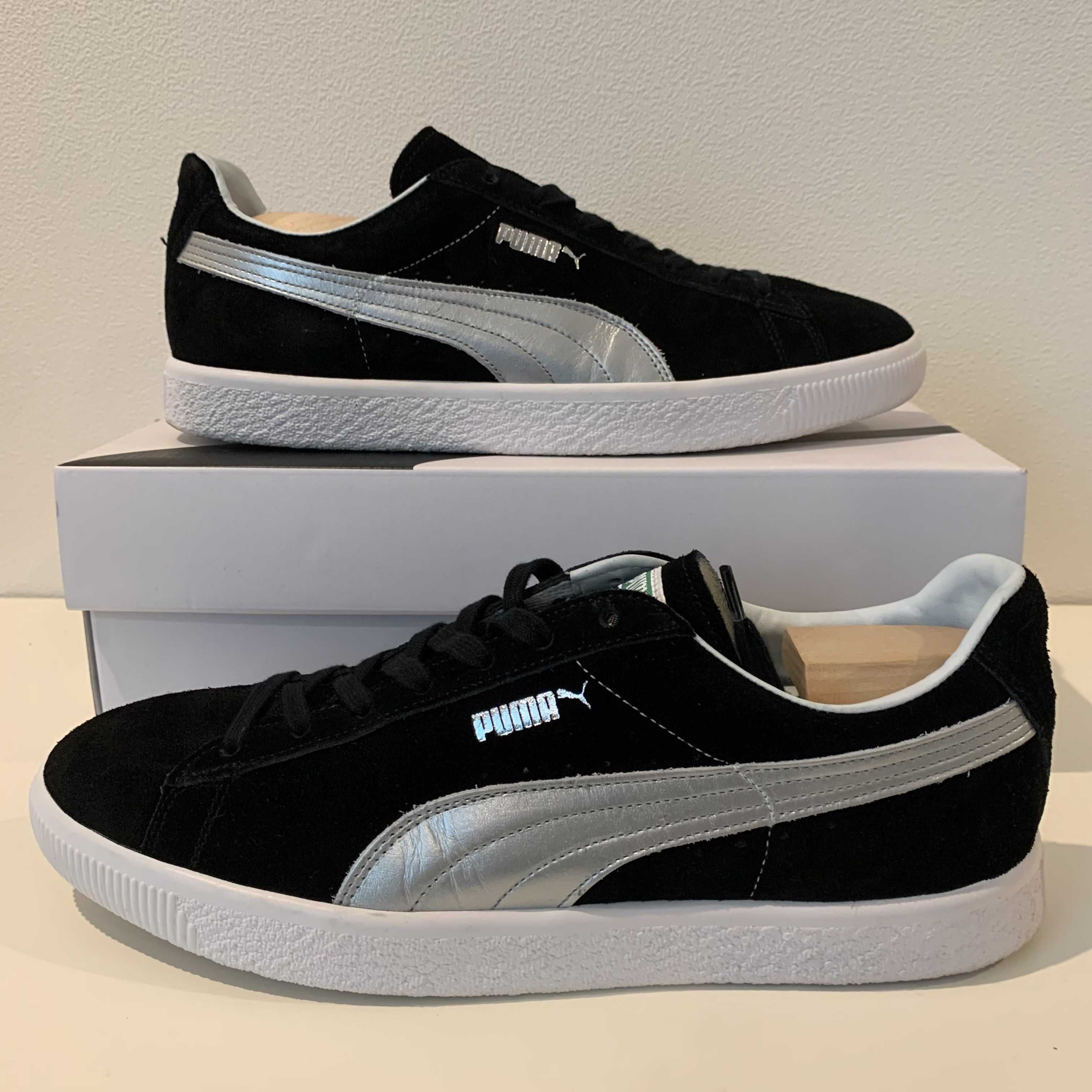 PUMA SUEDE VTG MIJ SILVER "BLACK"