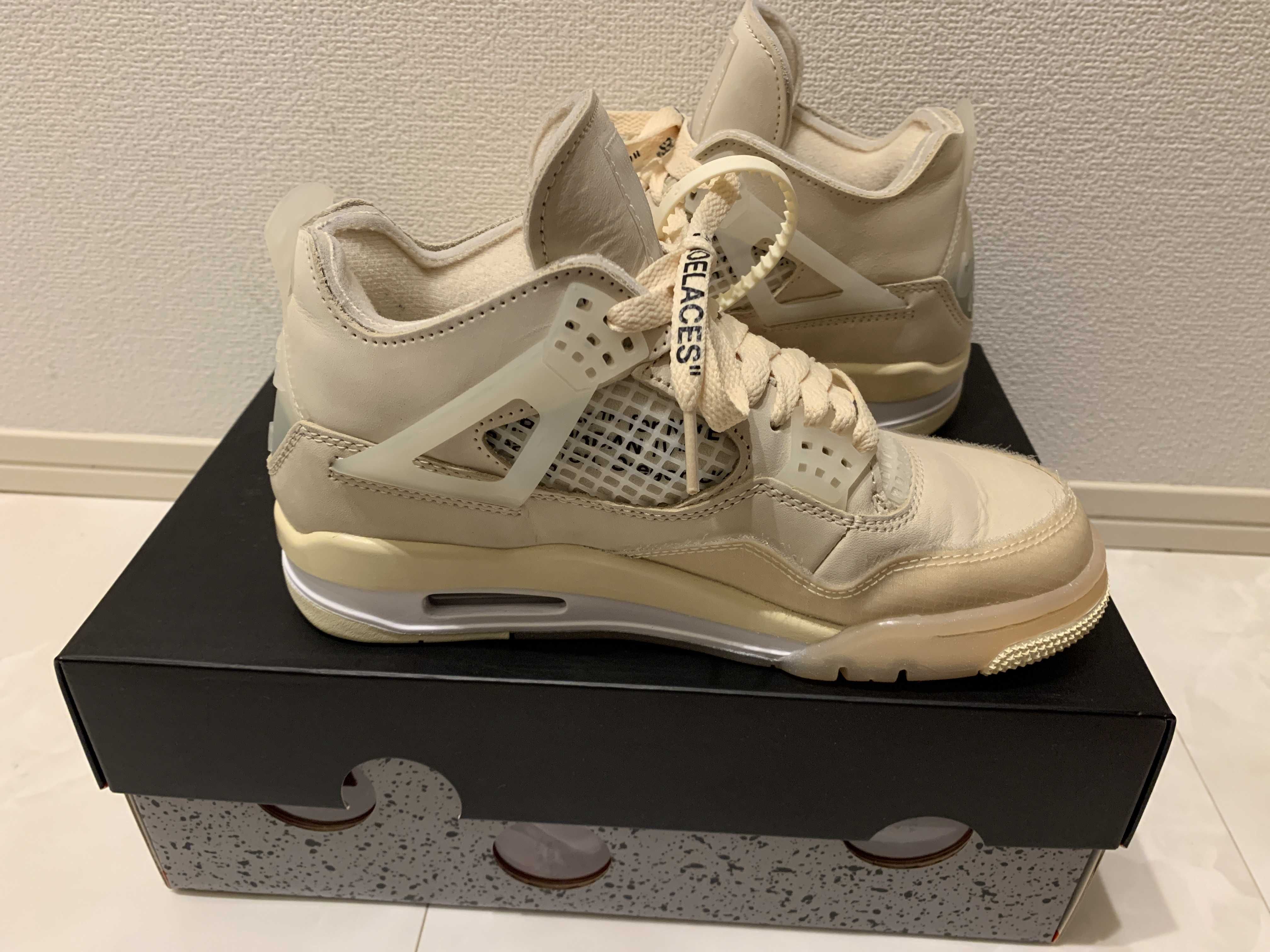 Off-White × Nike Women's Air Jordan 4 SP "Sail"