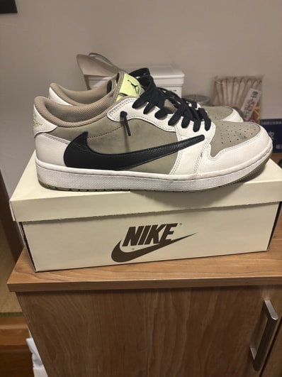 Travis Scott × Nike Air Jordan 1 Low Golf NRG "Neutral Olive"