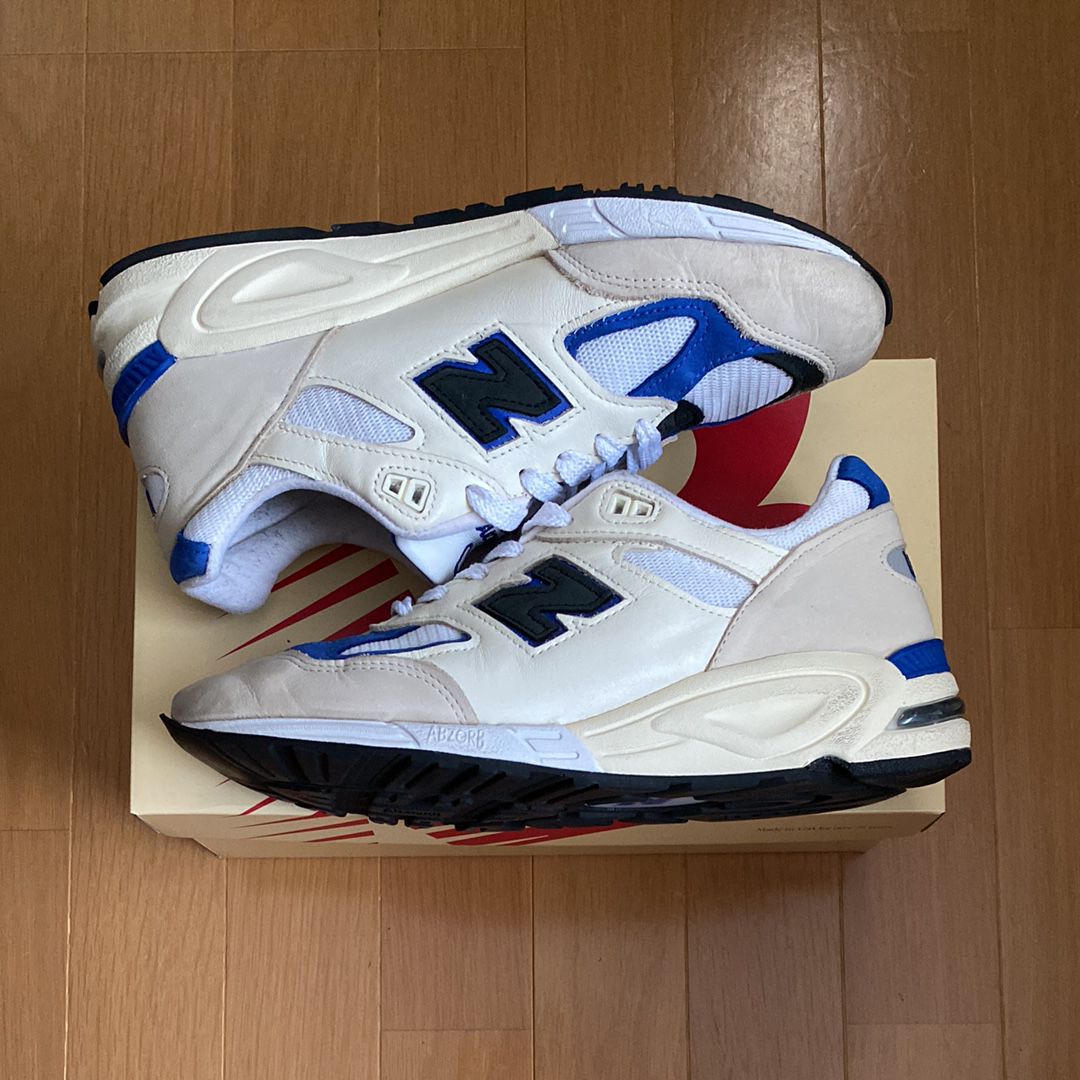 New Balance 990V2 "White/Navy"