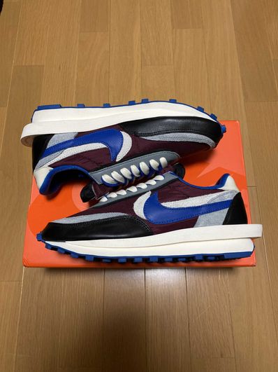 UNDERCOVER × sacai × Nike LD Waffle "Night Maroon/Pale Ivory-Ground Grey-Team Royal"