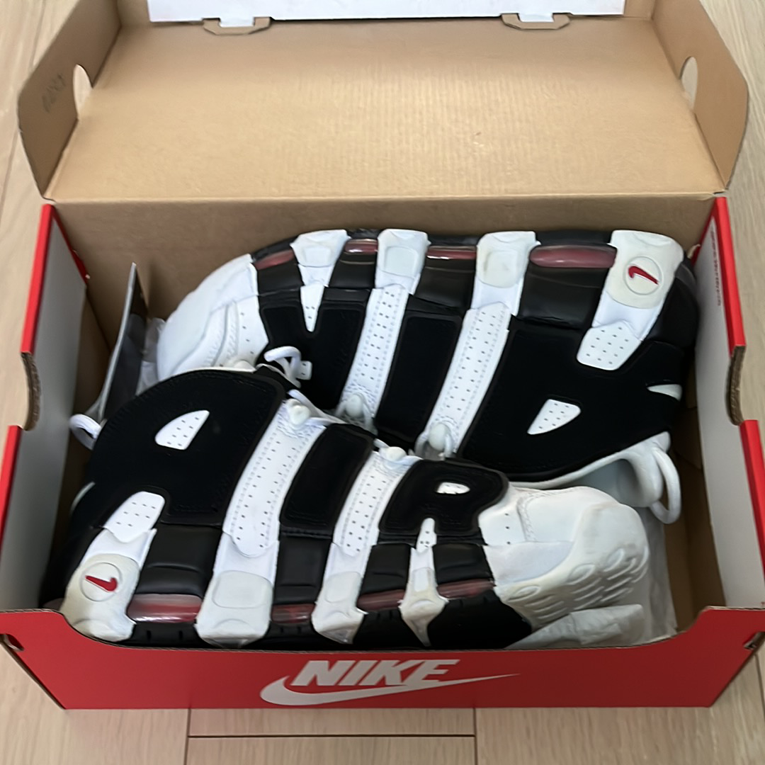 Nike Air More up Tempo "White/Black/University Red"(~2018)