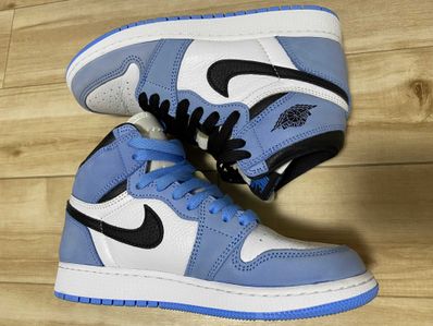 Nike GS Air Jordan 1 High "White/University Blue/Black"