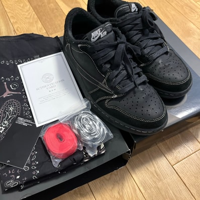 Travis Scott × Nike Air Jordan 1 Low OG SP "Black Phantom"