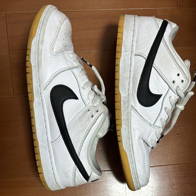 Nike SB Dunk Low Pro "White/Black-White-Gum Light Brown"