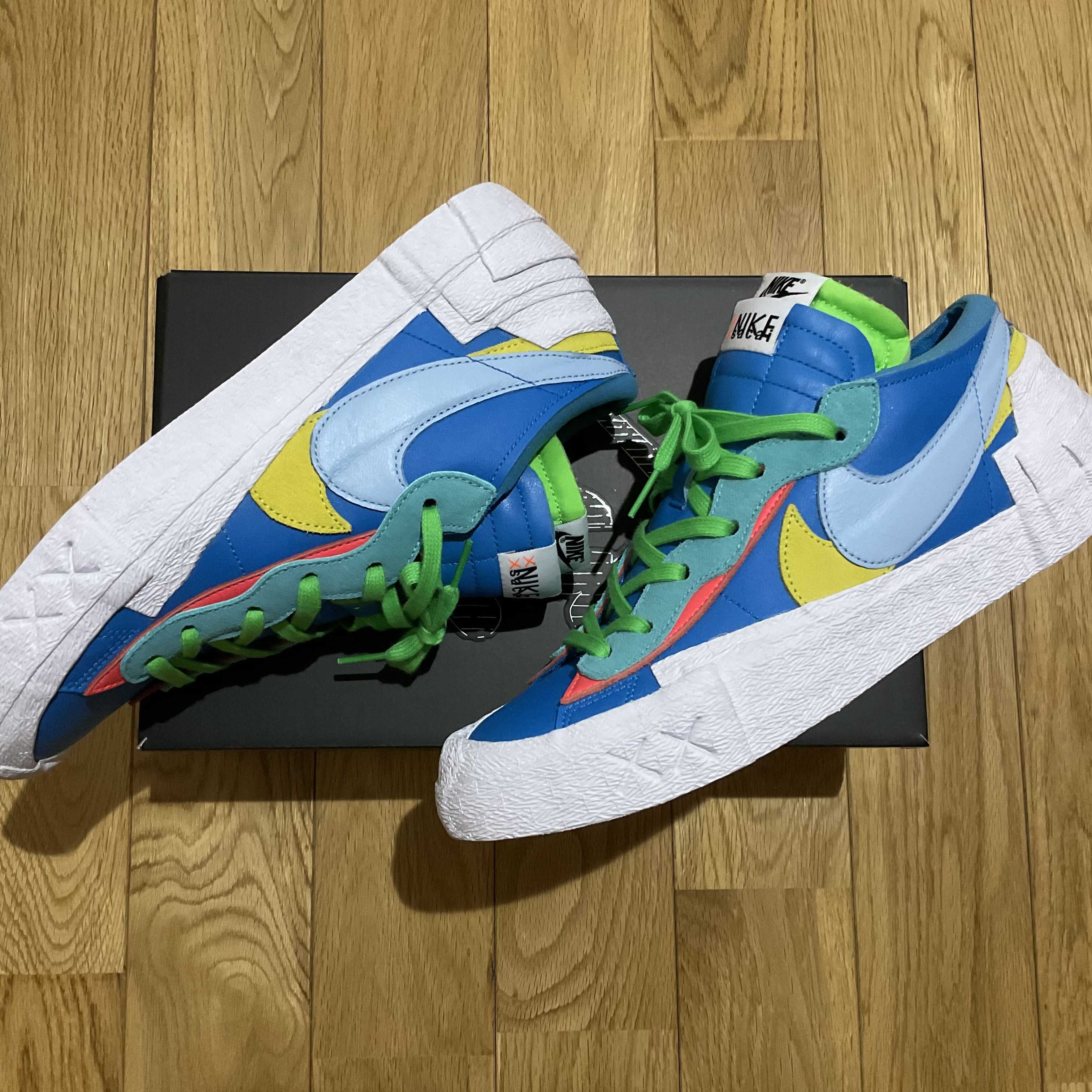 KAWS × sacai × Nike Blazer Low "Neptune Blue"
