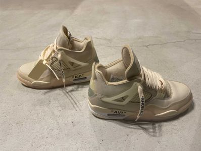 Off-White × Nike Women's Air Jordan 4 SP "Sail"