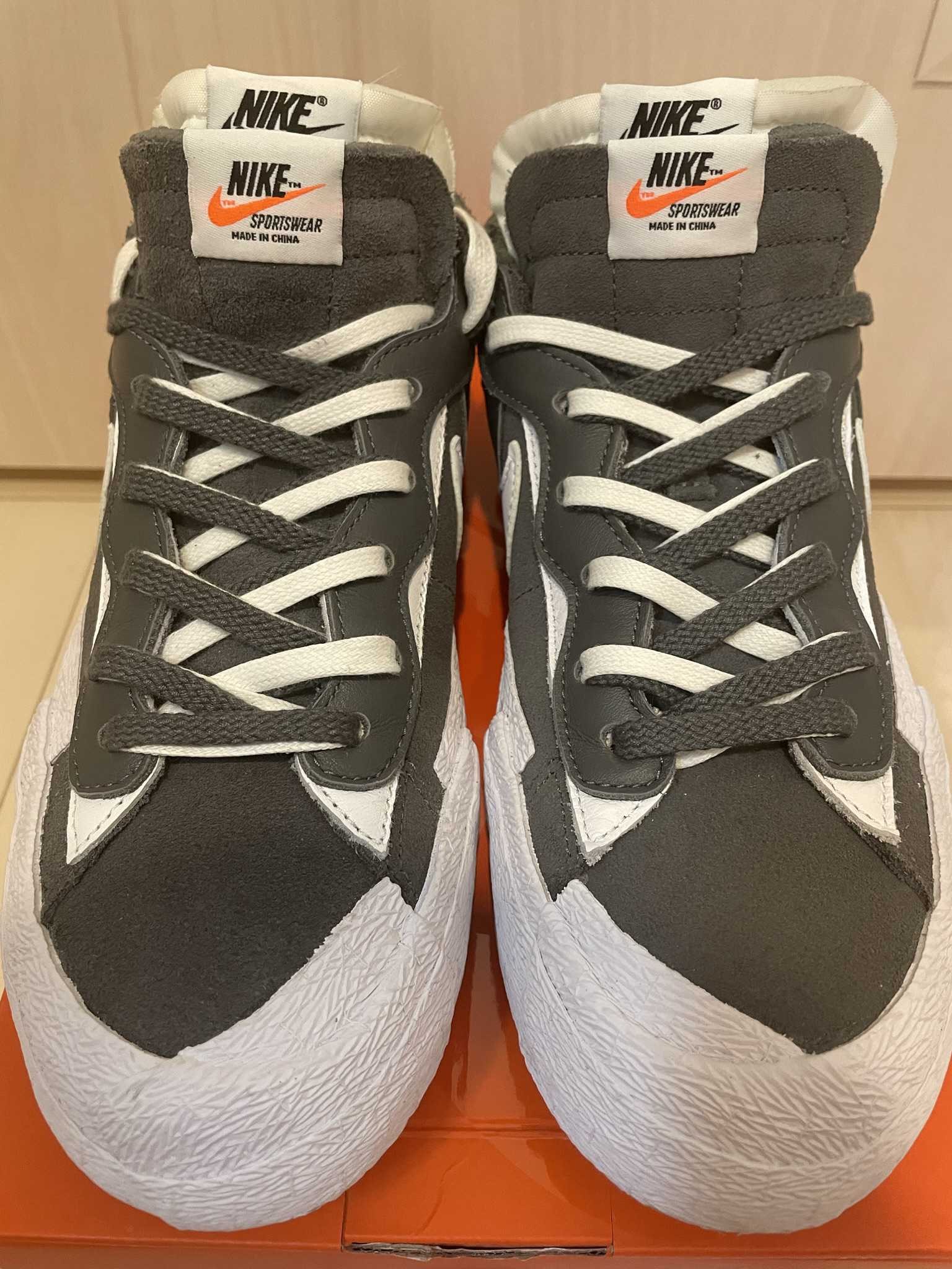 Sacai × Nike Blazer Low "Iron Grey"