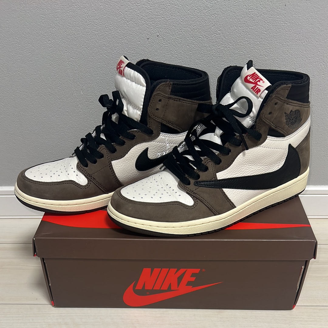 Travis Scott × Nike Air Jordan 1 Retro High OG TS SP "Sail/Dark Mocha"