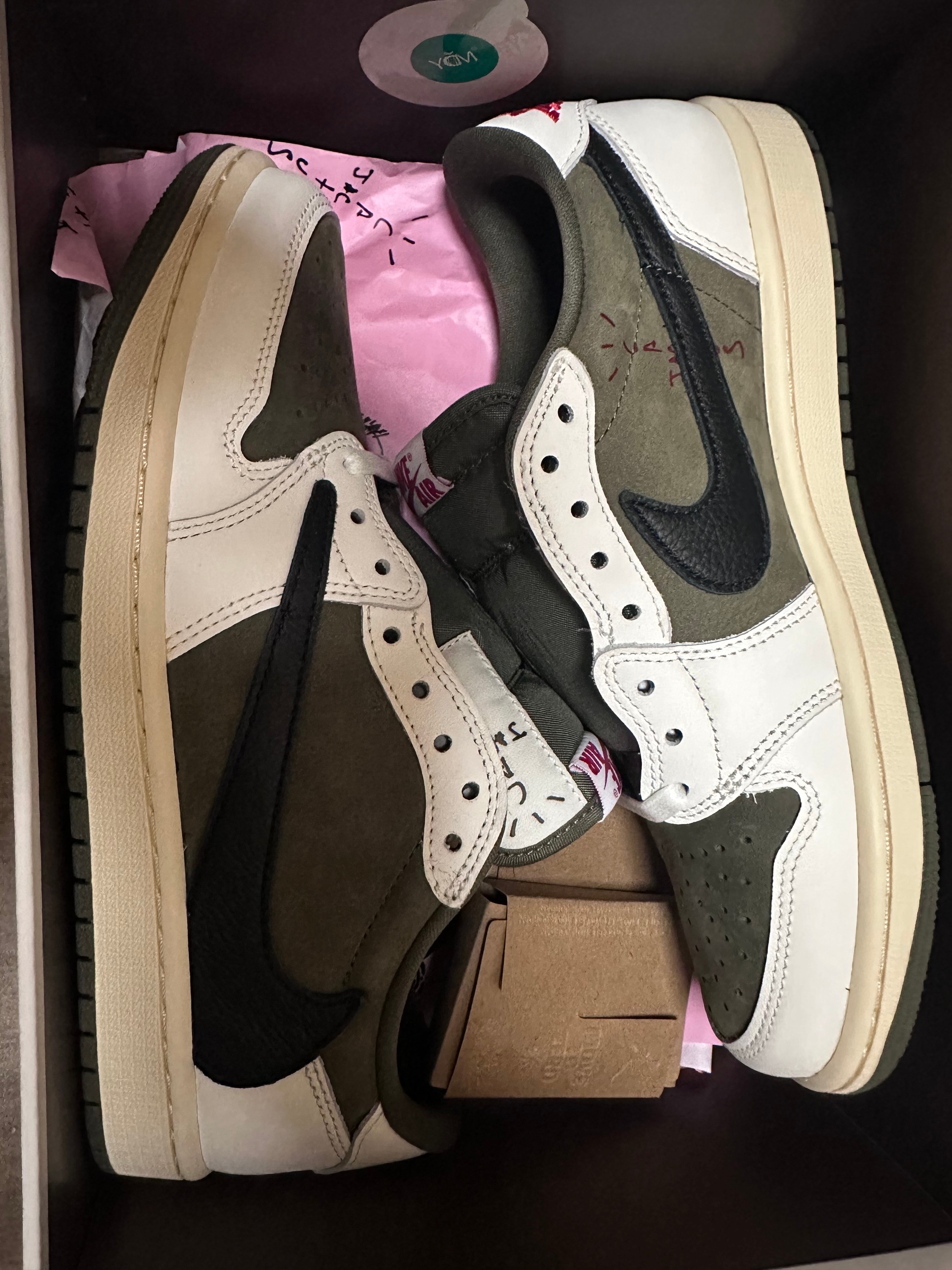 Travis Scott × Nike Air Jordan 1 Low OG SP "Reverse Olive"