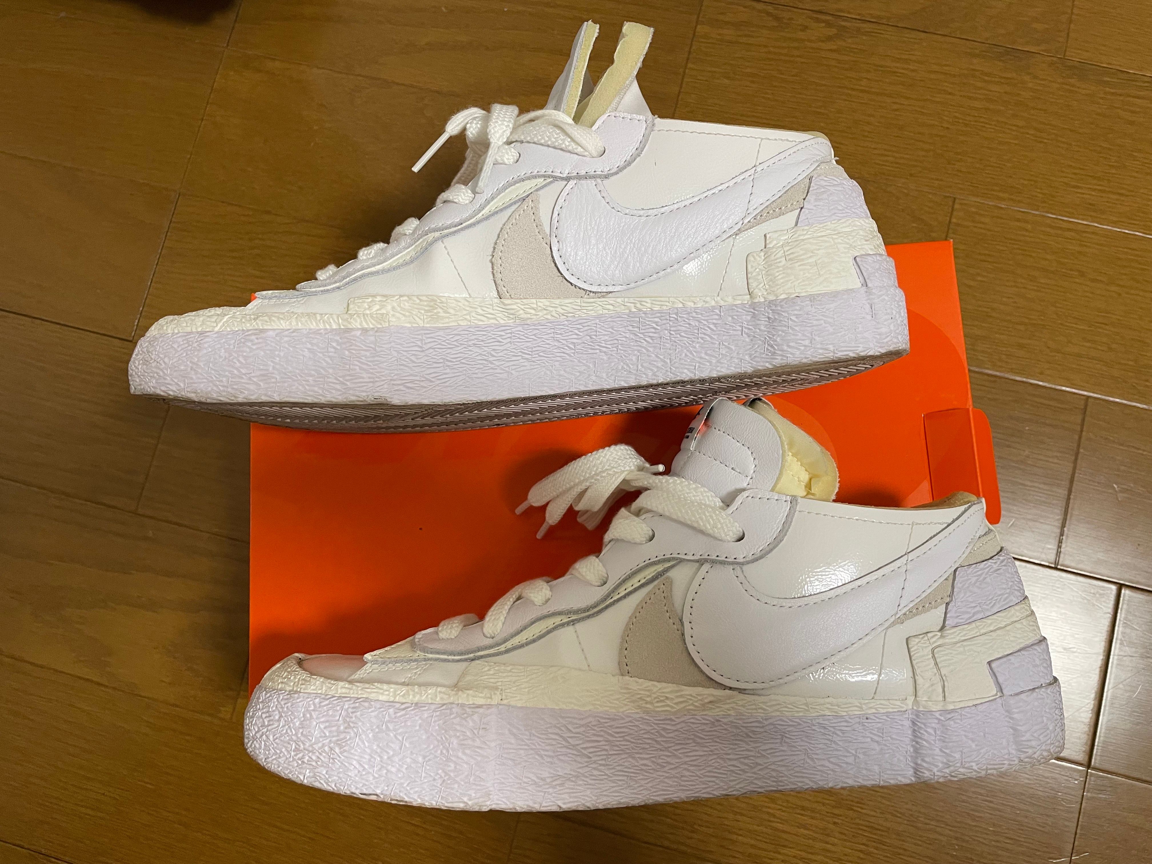 sacai × Nike Blazer Low "White Patent Leather"