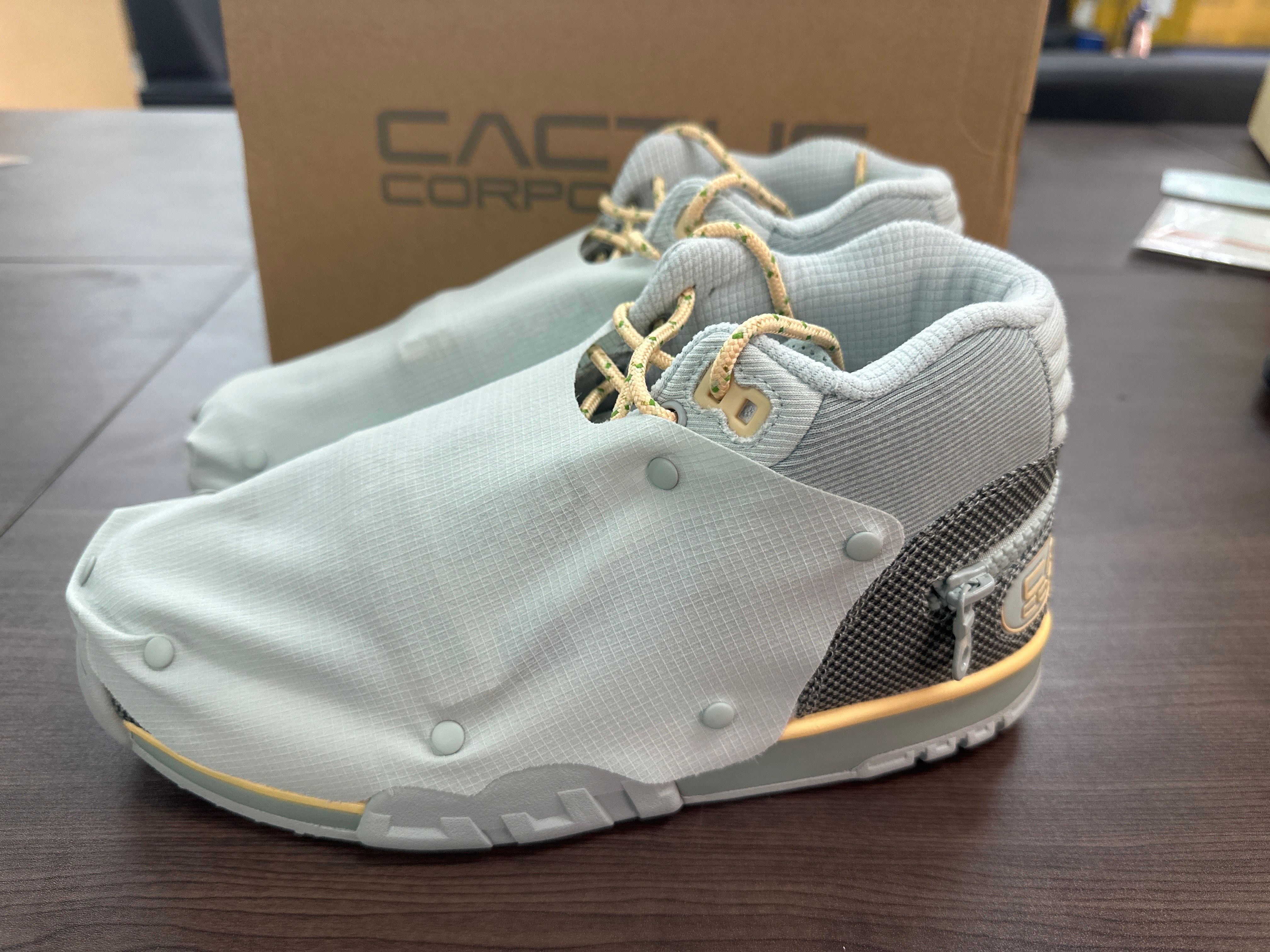 Travis Scott × Nike Air Trainer 1 SP "Grey Haze and Dusty Sage"