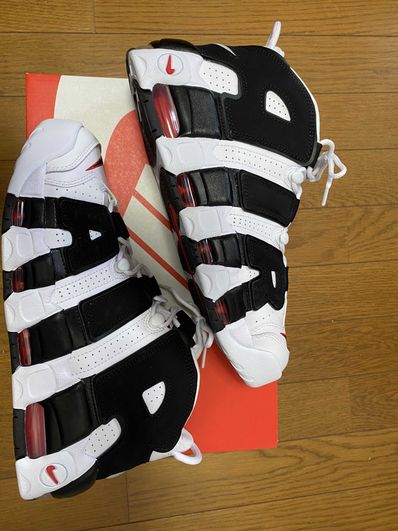 NIKE AIR MORE UPTEMPO "WHITE/BLACK/UNIVERSITY RED"(2020)