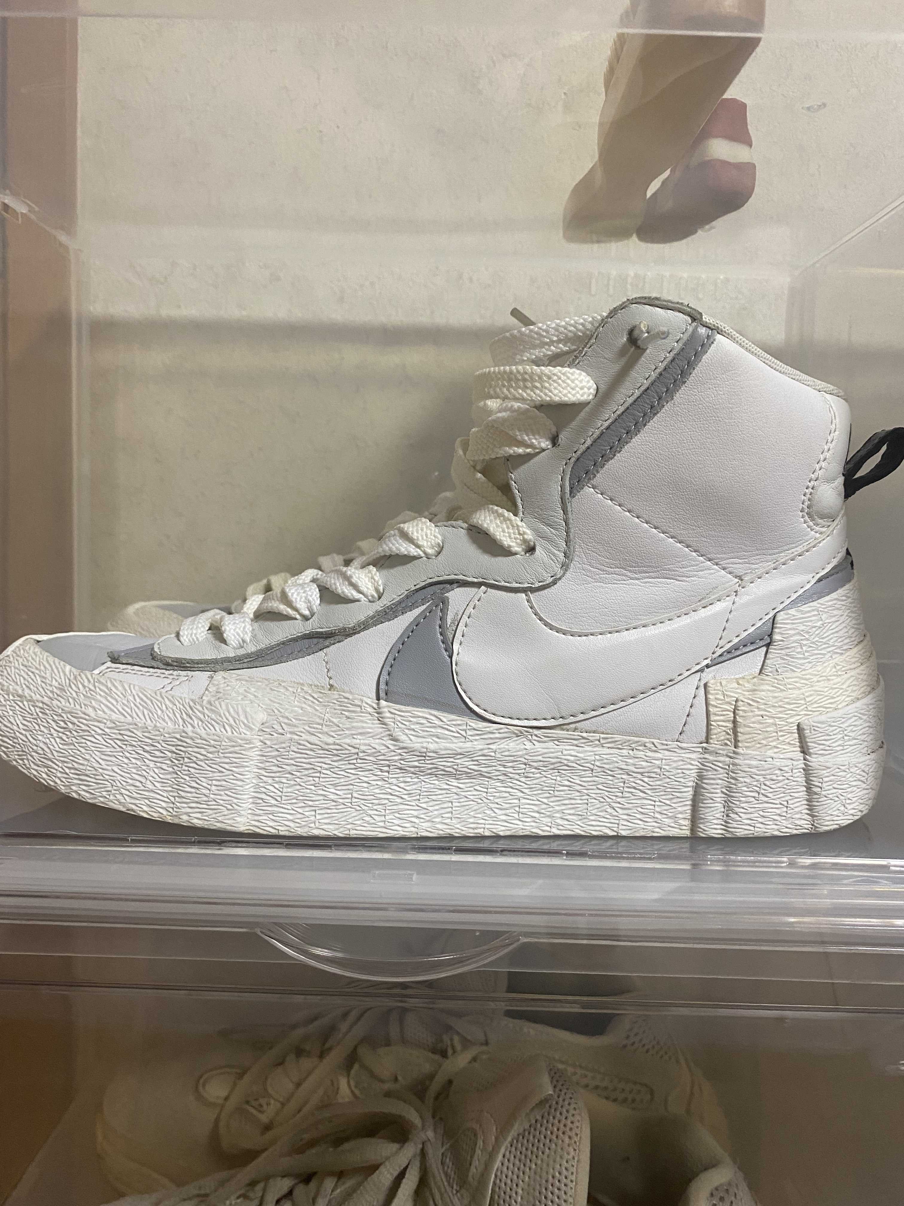 sacai × NIKE BLAZER MID "WHITE/WOLF GREY"