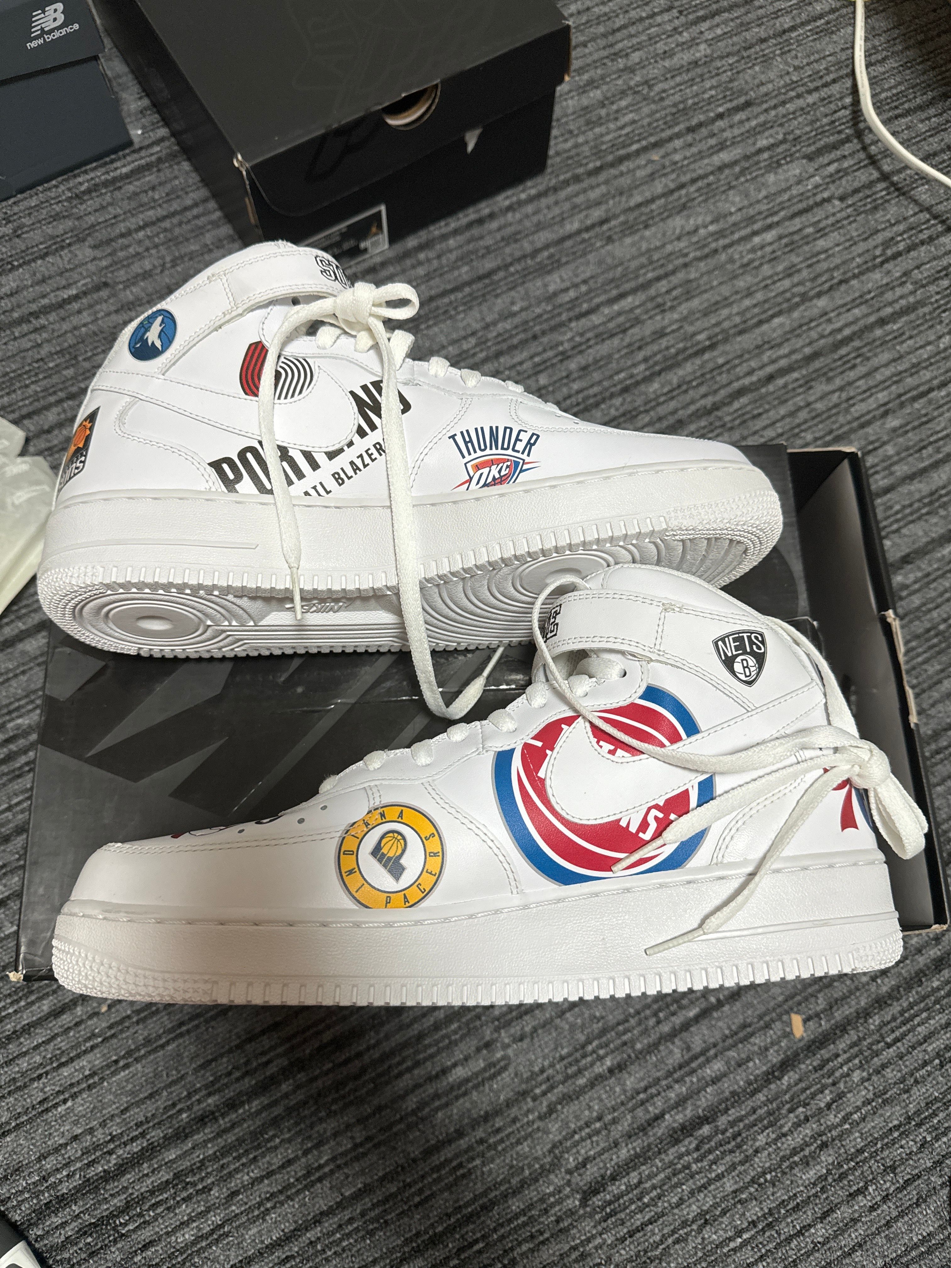 Supreme × NBA × Nike Air Force 1 Mid '07 "White"