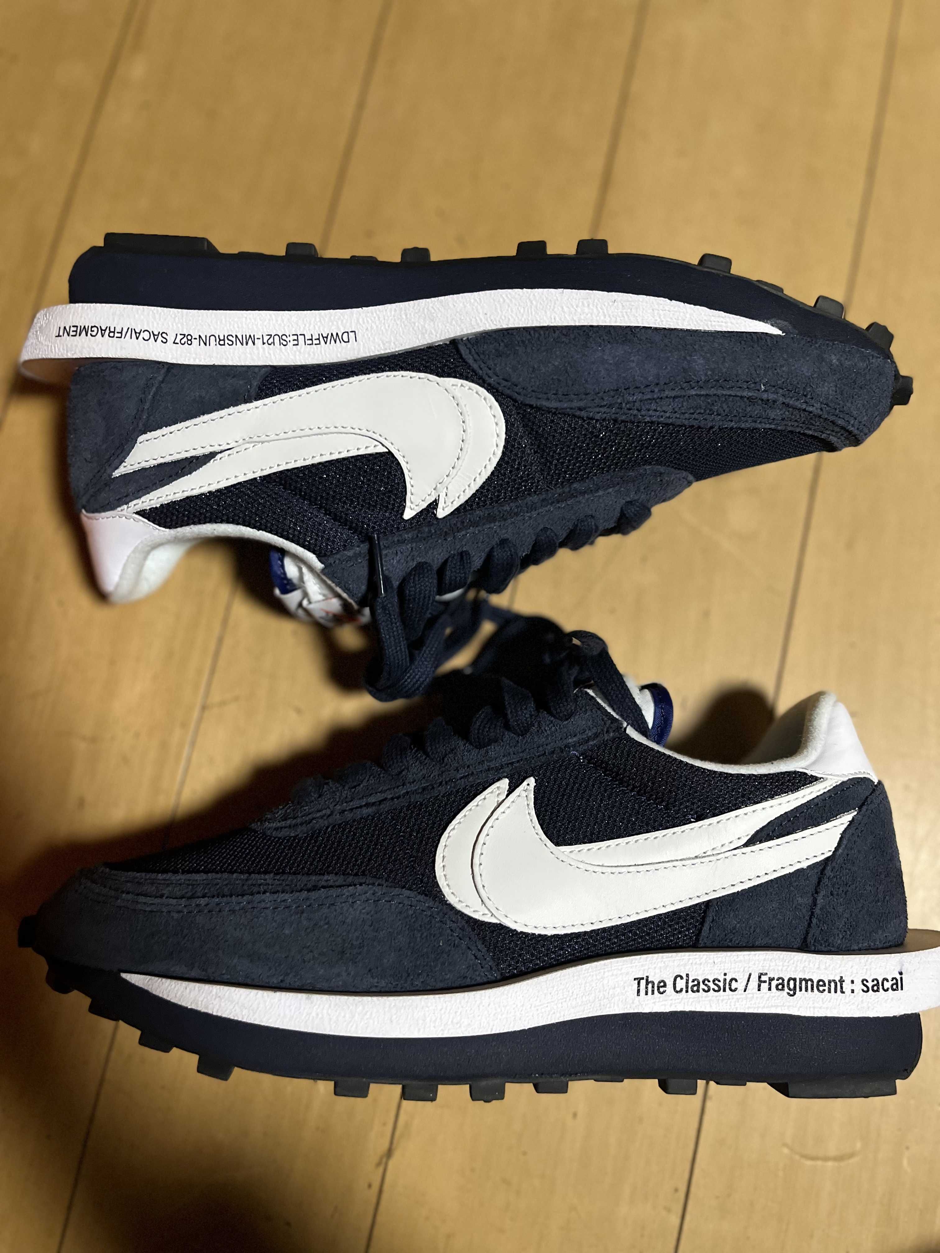 Fragment × sacai × Nike LD Waffle "Blackended Blue"