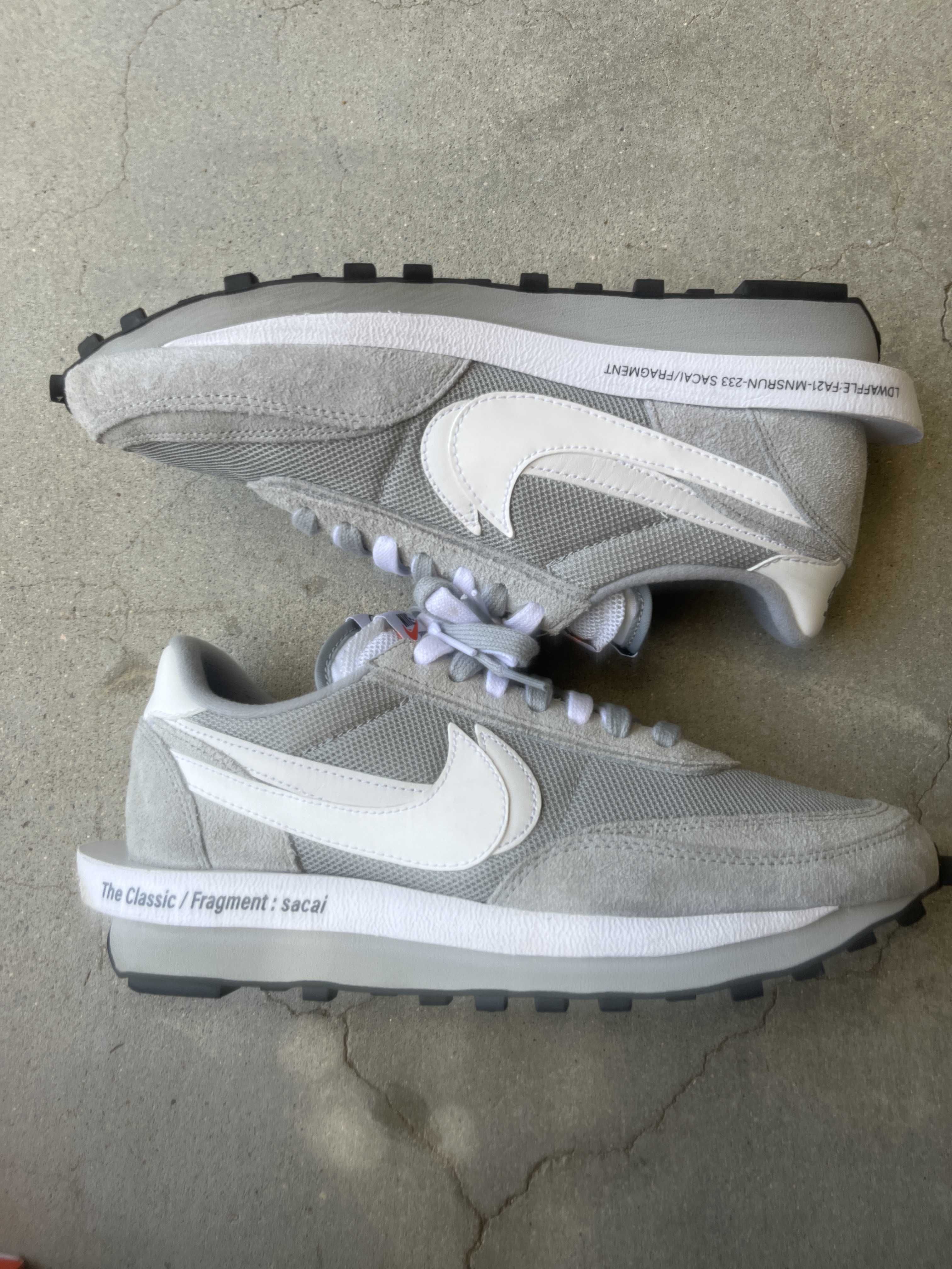 Fragment × sacai × Nike LD Waffle "Light Smoke Grey"