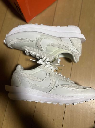 sacai × Nike LDV Waffle "Triple White"