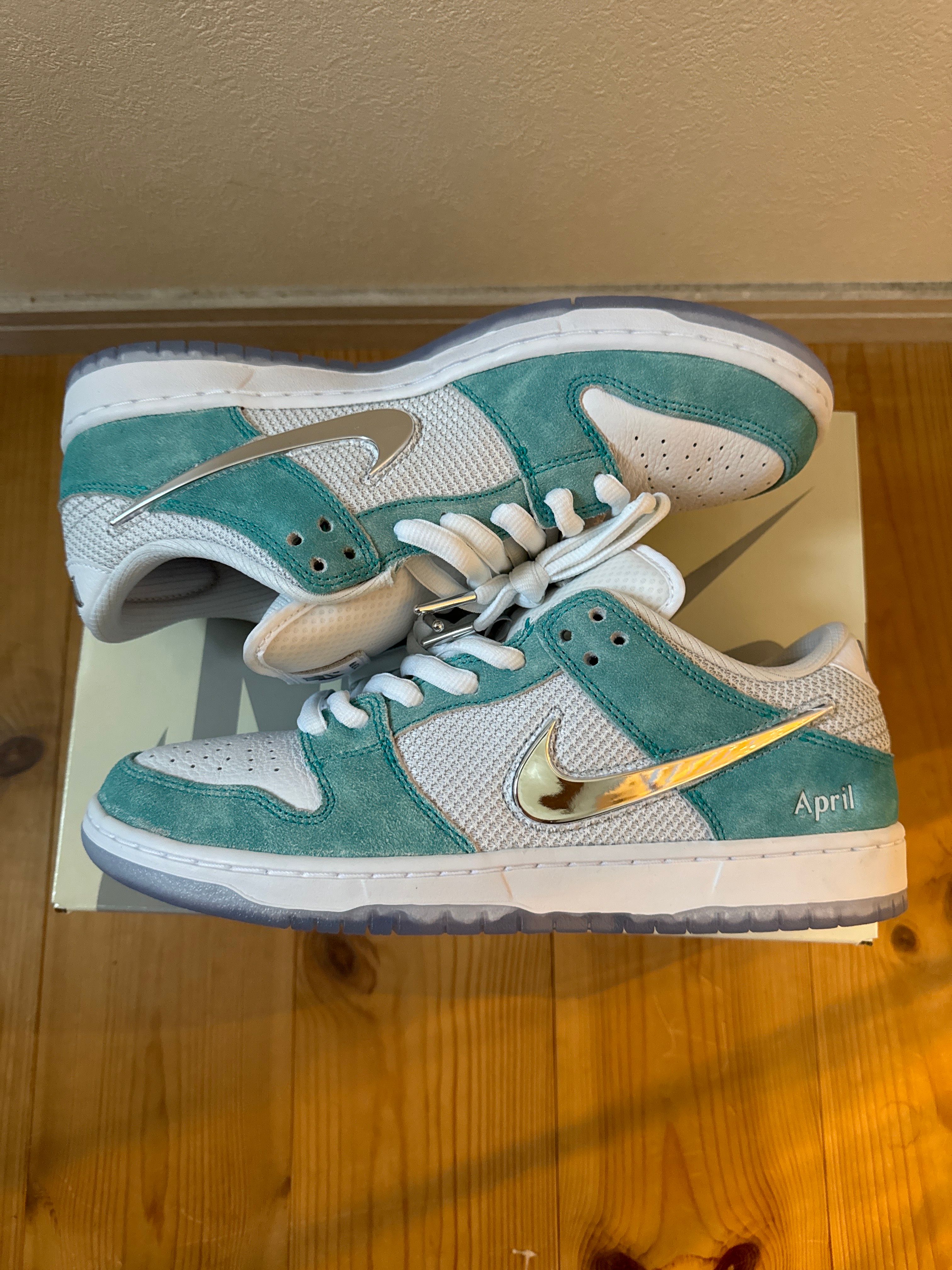 APRIL SKATEBOARDS × Nike SB Dunk Low Pro QS "White and Multi-Color"