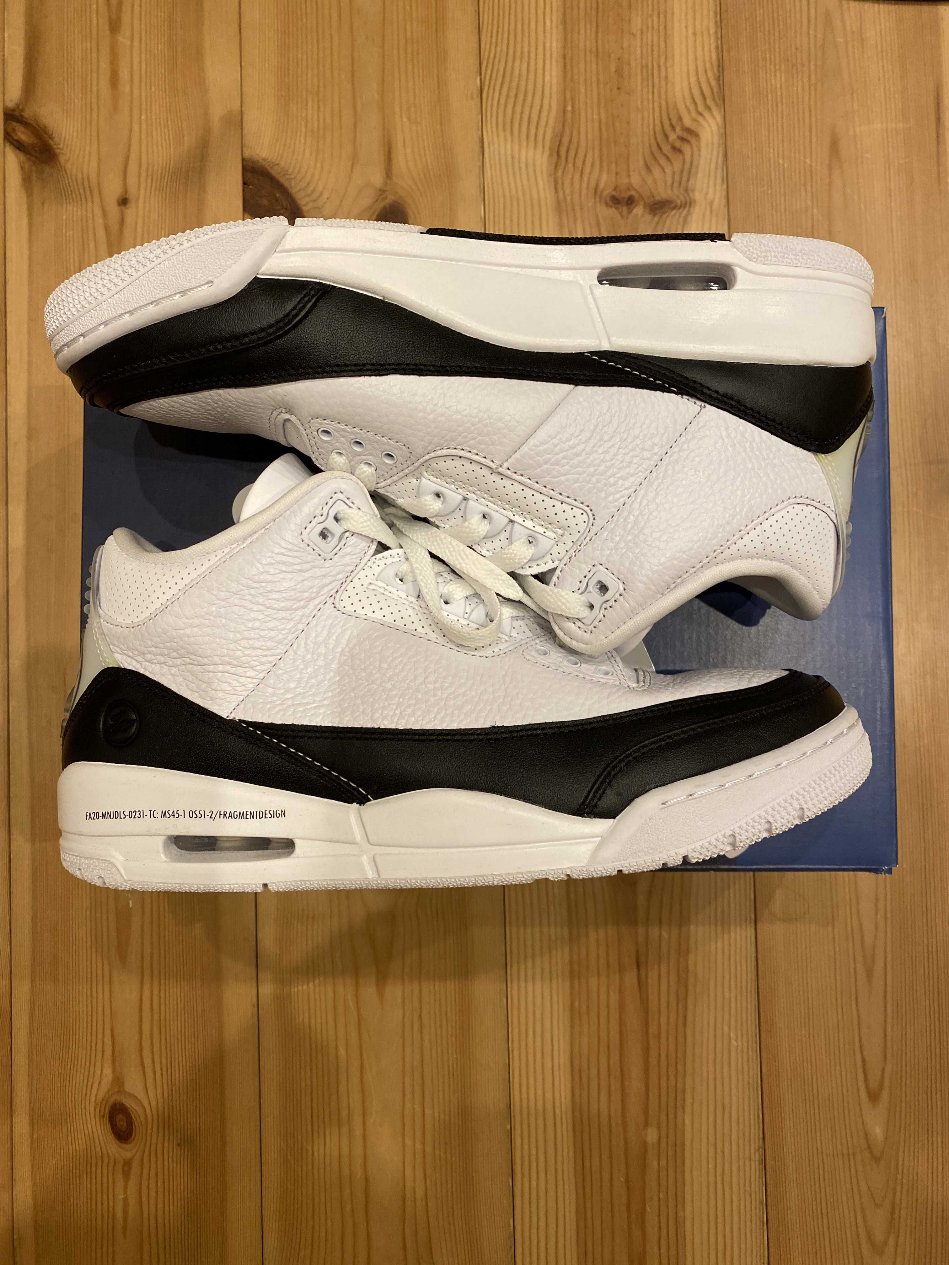 Fragment × Nike Air Jordan 3 "White/Black"