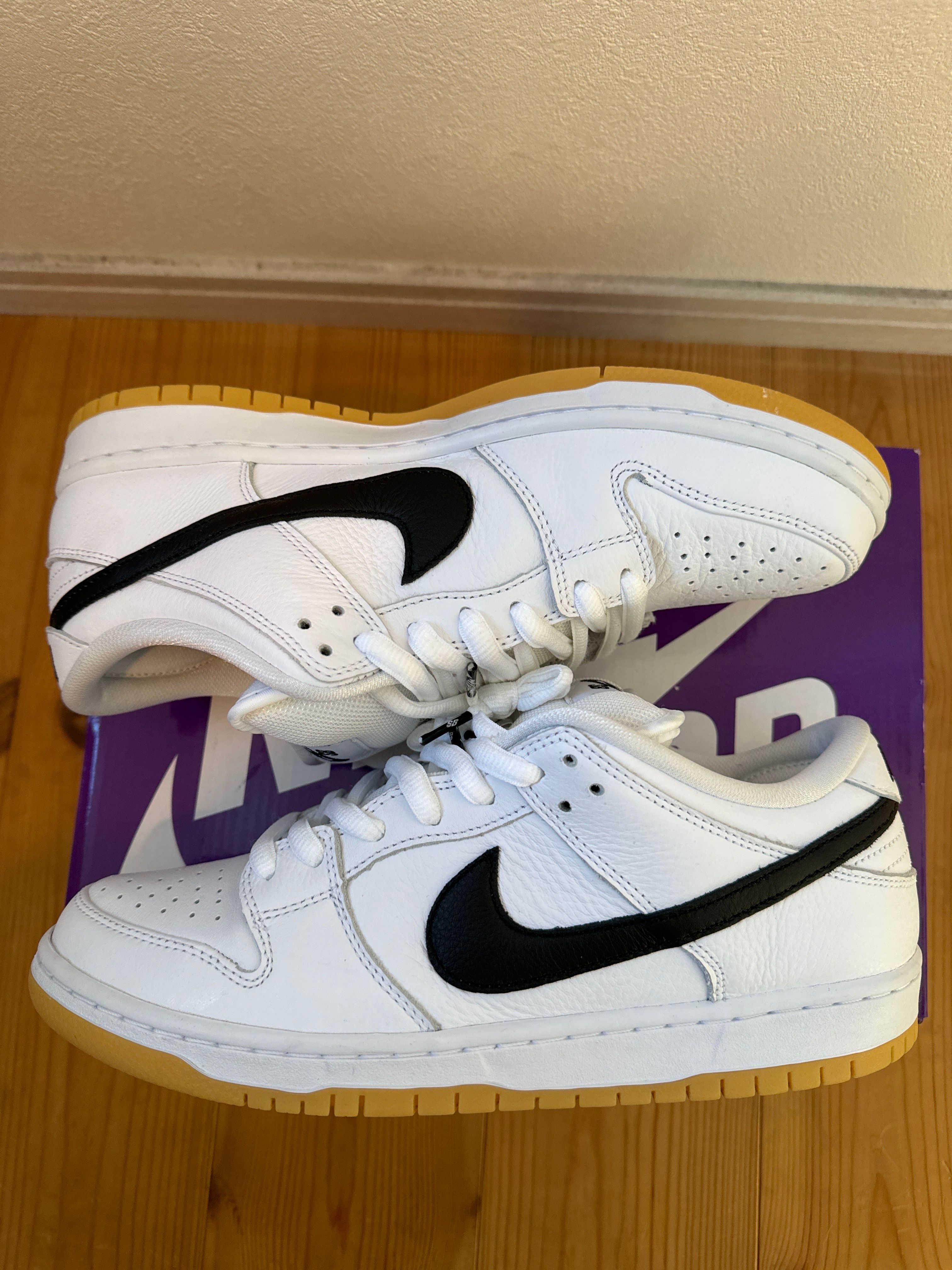 Nike SB Dunk Low Pro "White/Black-White-Gum Light Brown"