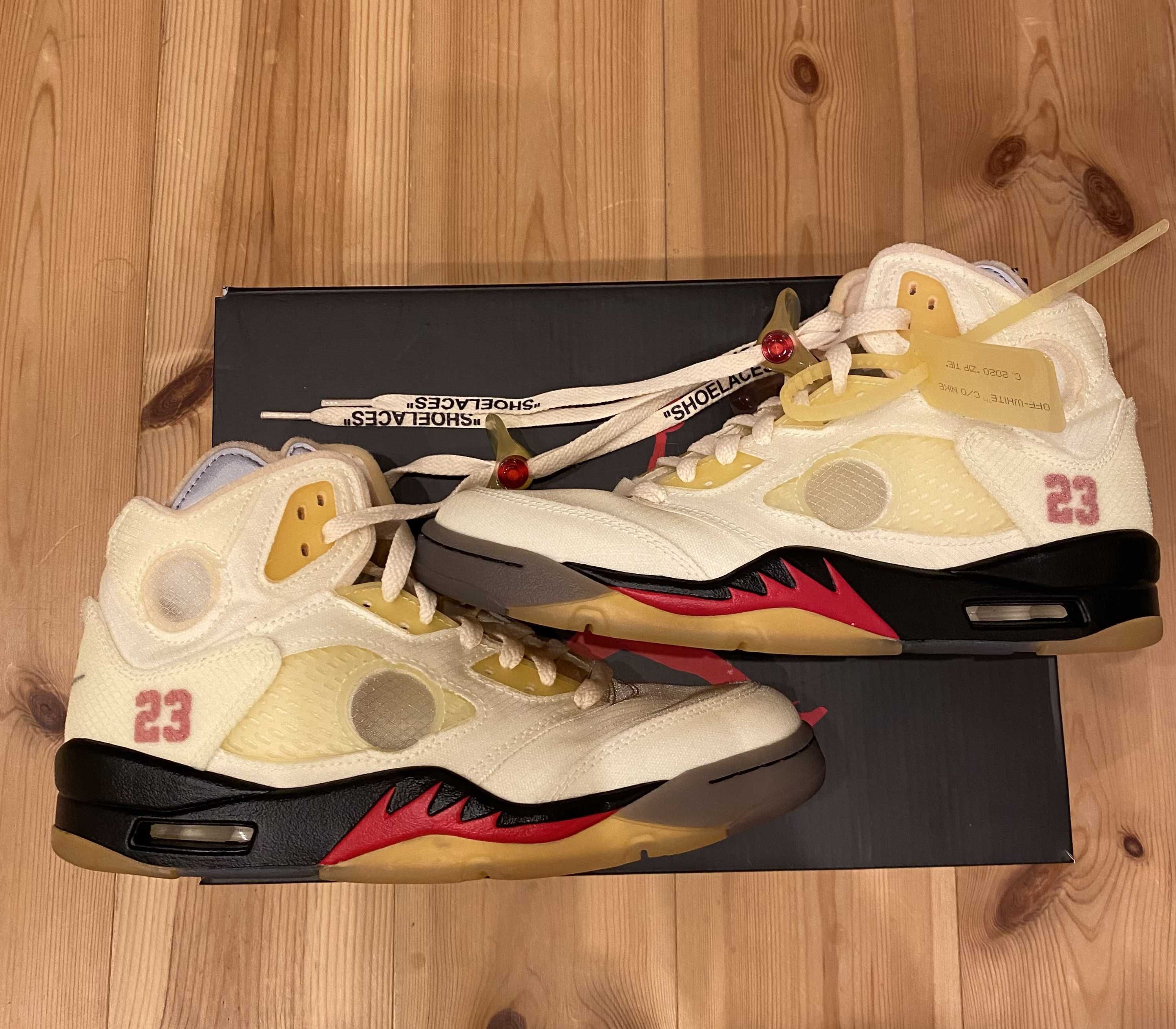 Off-White × Nike Air Jordan 5 "Sail"