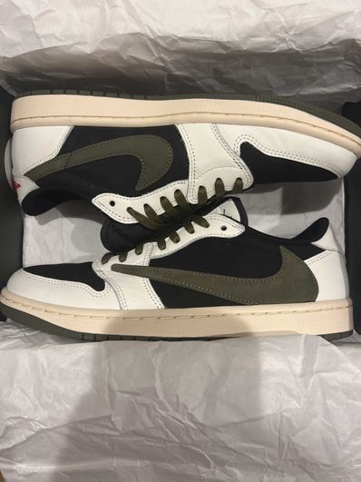Travis Scott × Nike Women's Air Jordan 1 Low OG "Medium Olive"