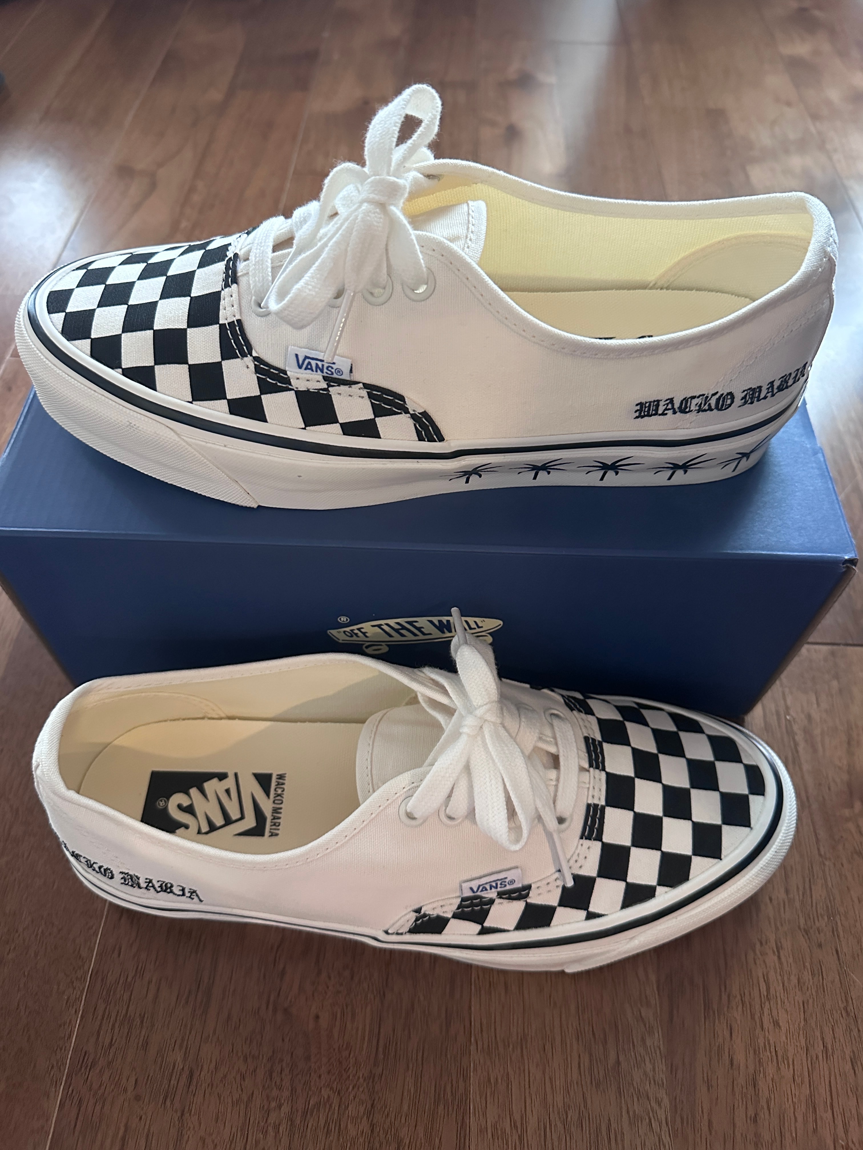 WACKO MARIA ×  Vans Premium Authentic "Checkerboard Snow White"