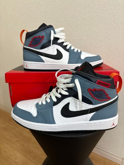 FACETASM × Nike Air Jordan 1 Mid "White/Navy"