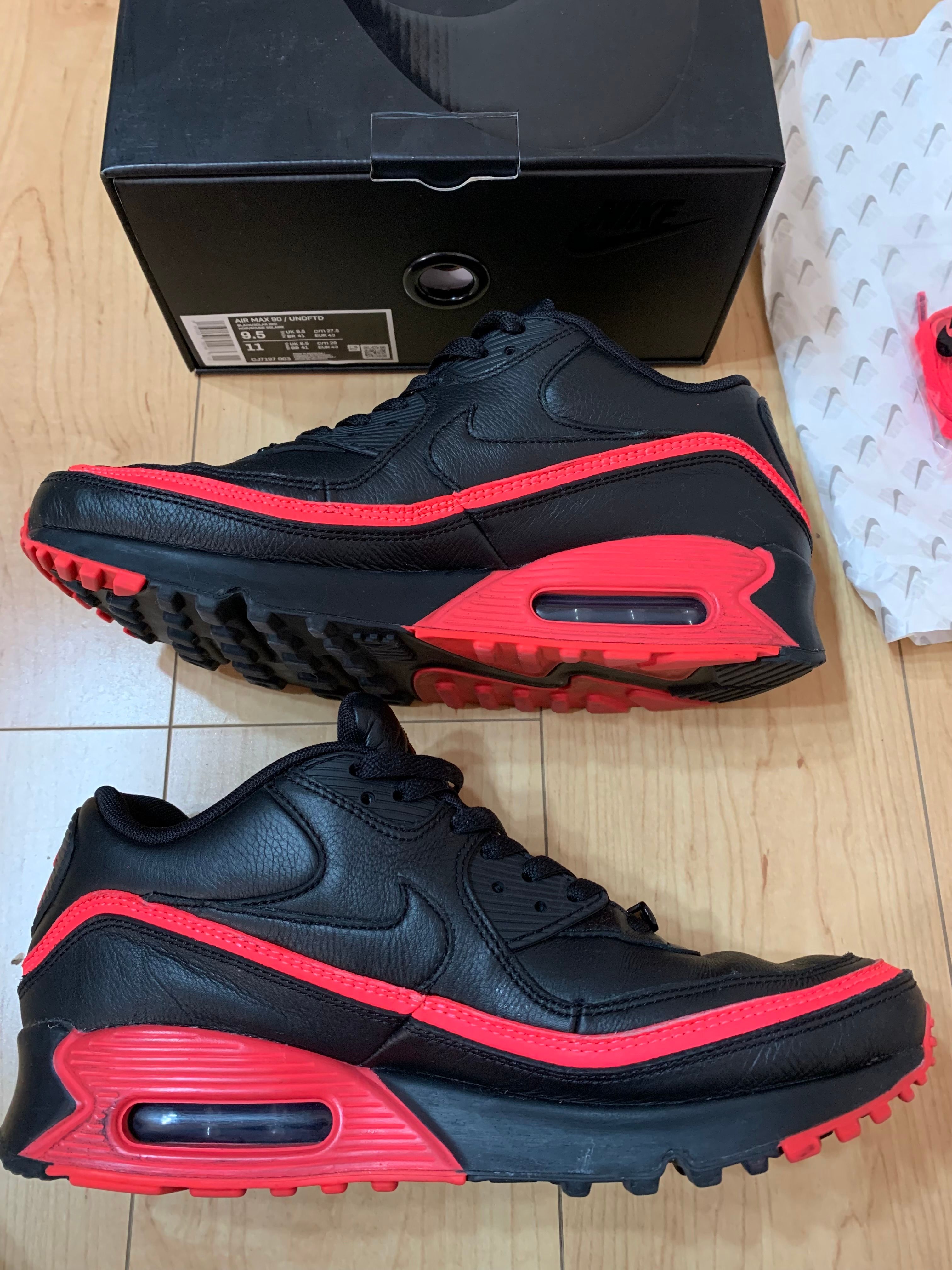 UNDEFEATED × Nike Air Max 90 "Black/Red"