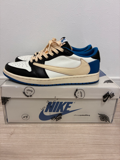 Travis Scott × fragment design × Nike Air Jordan 1 Low OG SP "Military Blue"