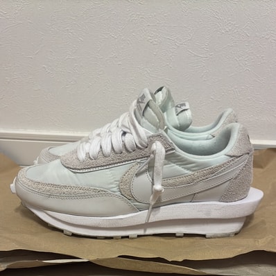 sacai × Nike LDV Waffle "Triple White"