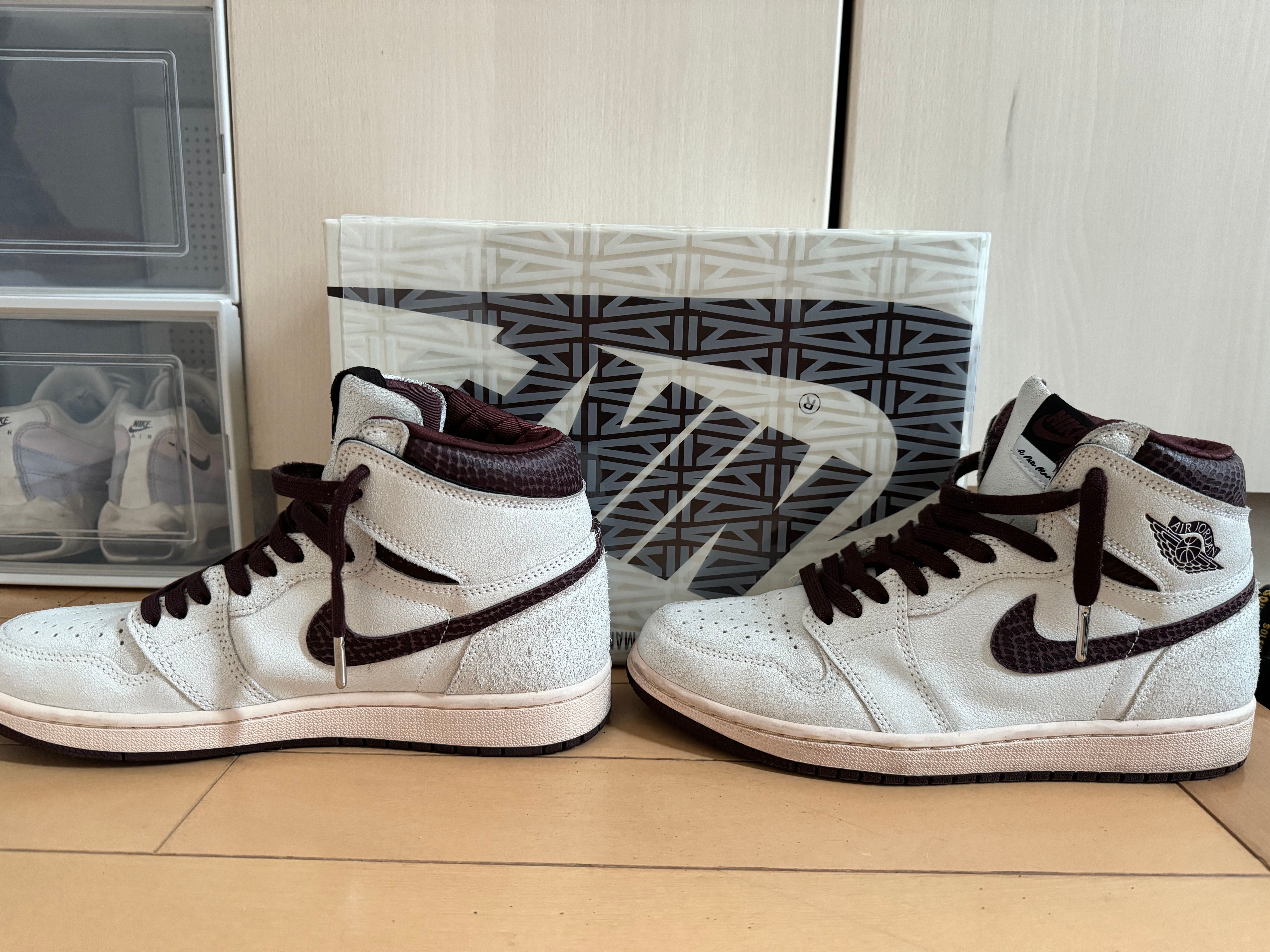 A Ma Maniere × Nike Air Jordan 1 Retro High OG "Sail and Burgundy"