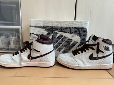 A Ma Maniere × Nike Air Jordan 1 Retro High OG "Sail and Burgundy"