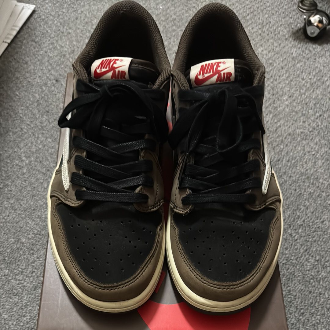 Travis Scott × Nike Air Jordan 1 Low OG SP-T "Black/Dark Mocha"