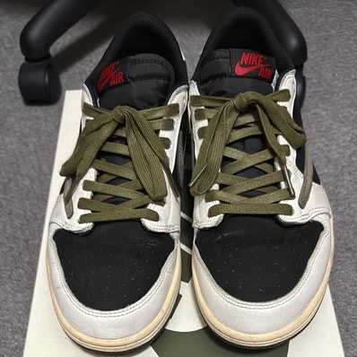 Travis Scott × Nike Women's Air Jordan 1 Low OG "Medium Olive"