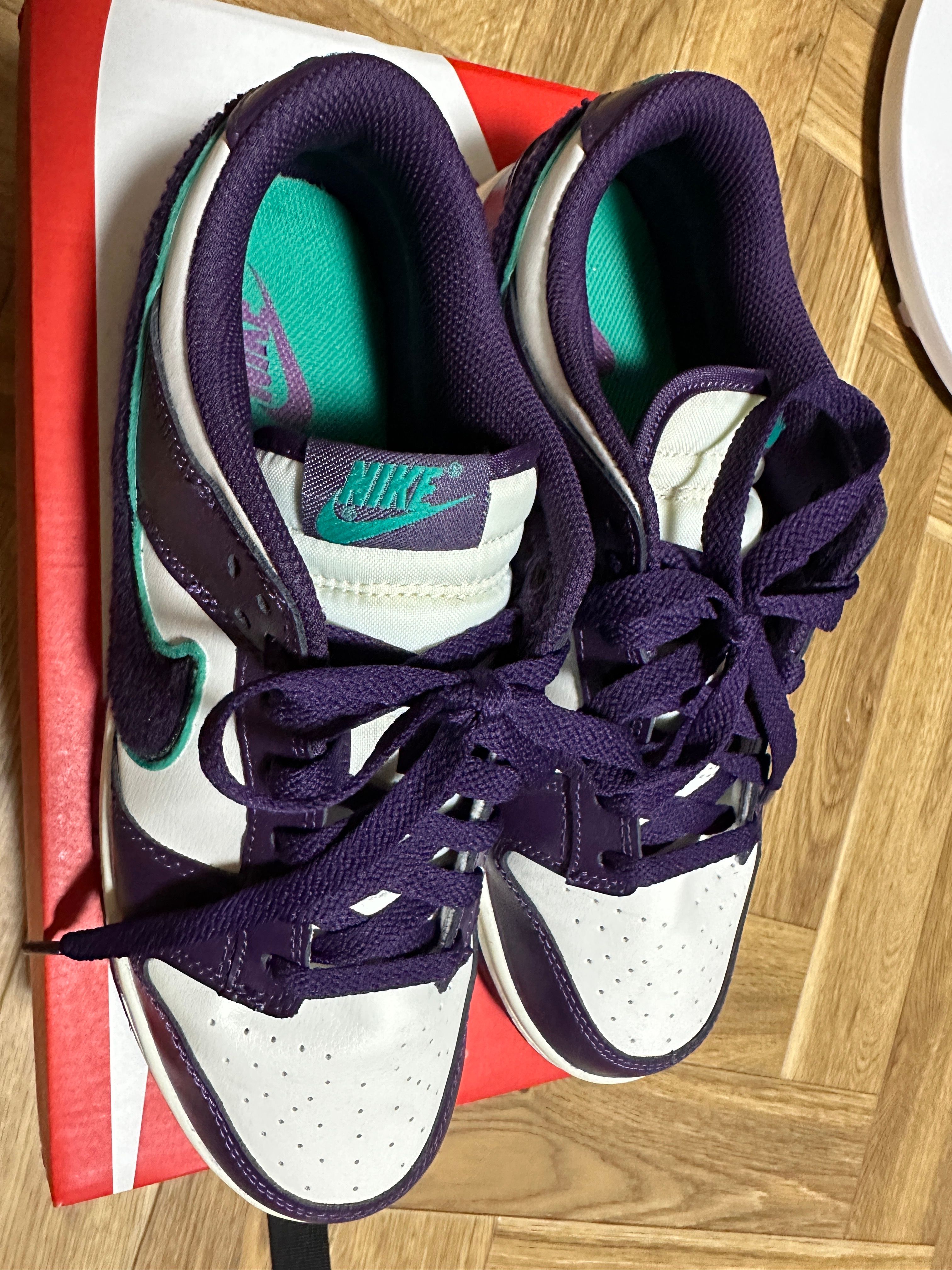 Nike Dunk Low Retro Chenille Swoosh "Grand Purple"