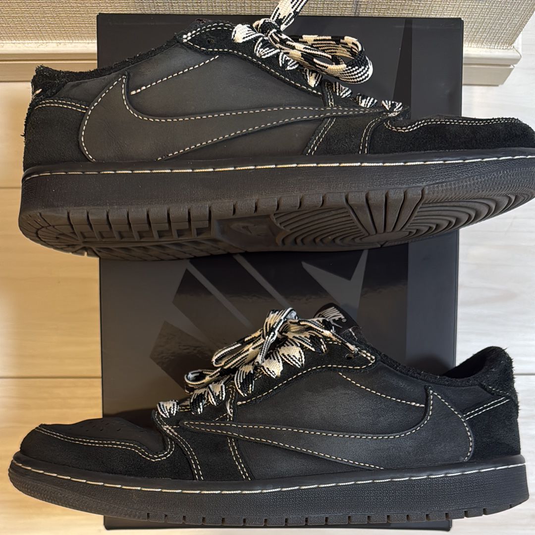 Travis Scott × Nike Air Jordan 1 Low OG SP "Black Phantom"