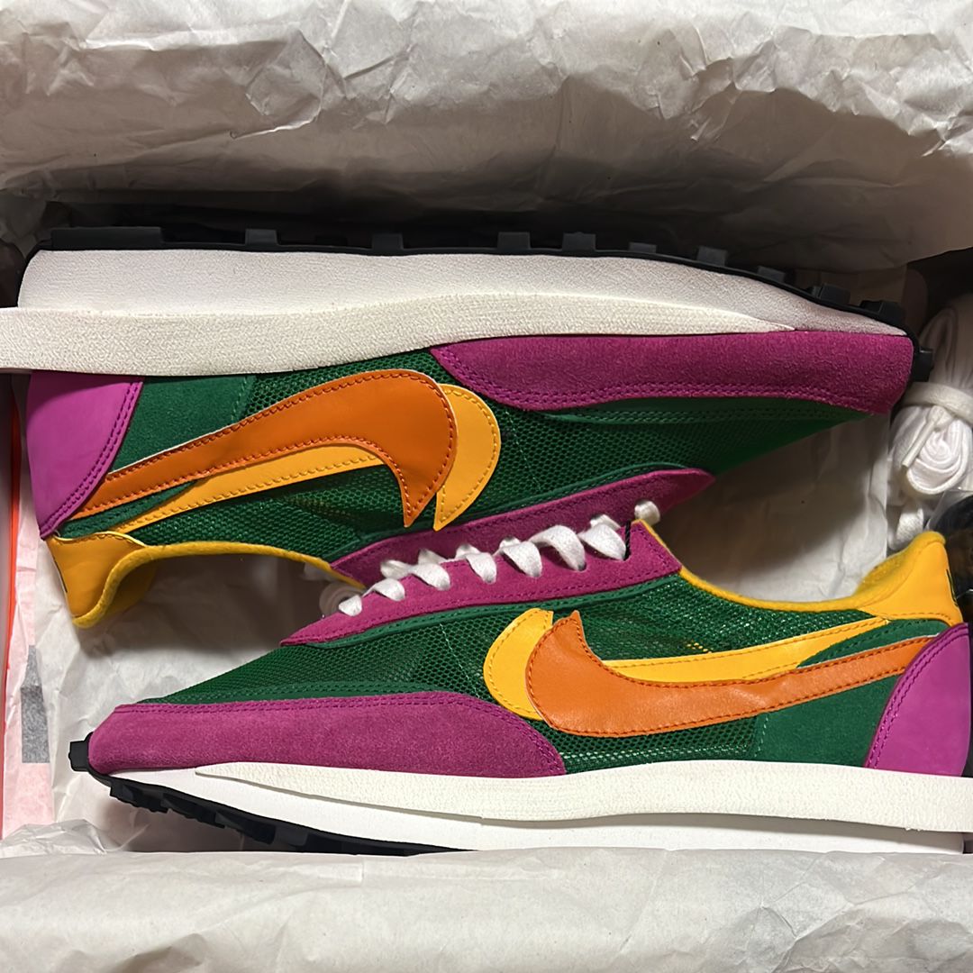 sacai × NIKE LDV WAFFLE "PINE GREEN"