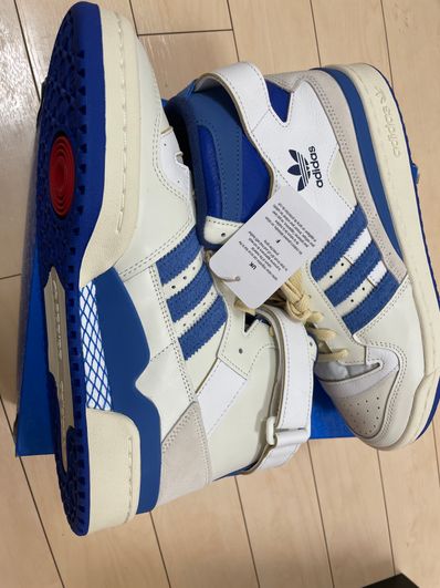 adidas Forum 84 High Blue Thread "Off White-Bright Blue/Footwear White"