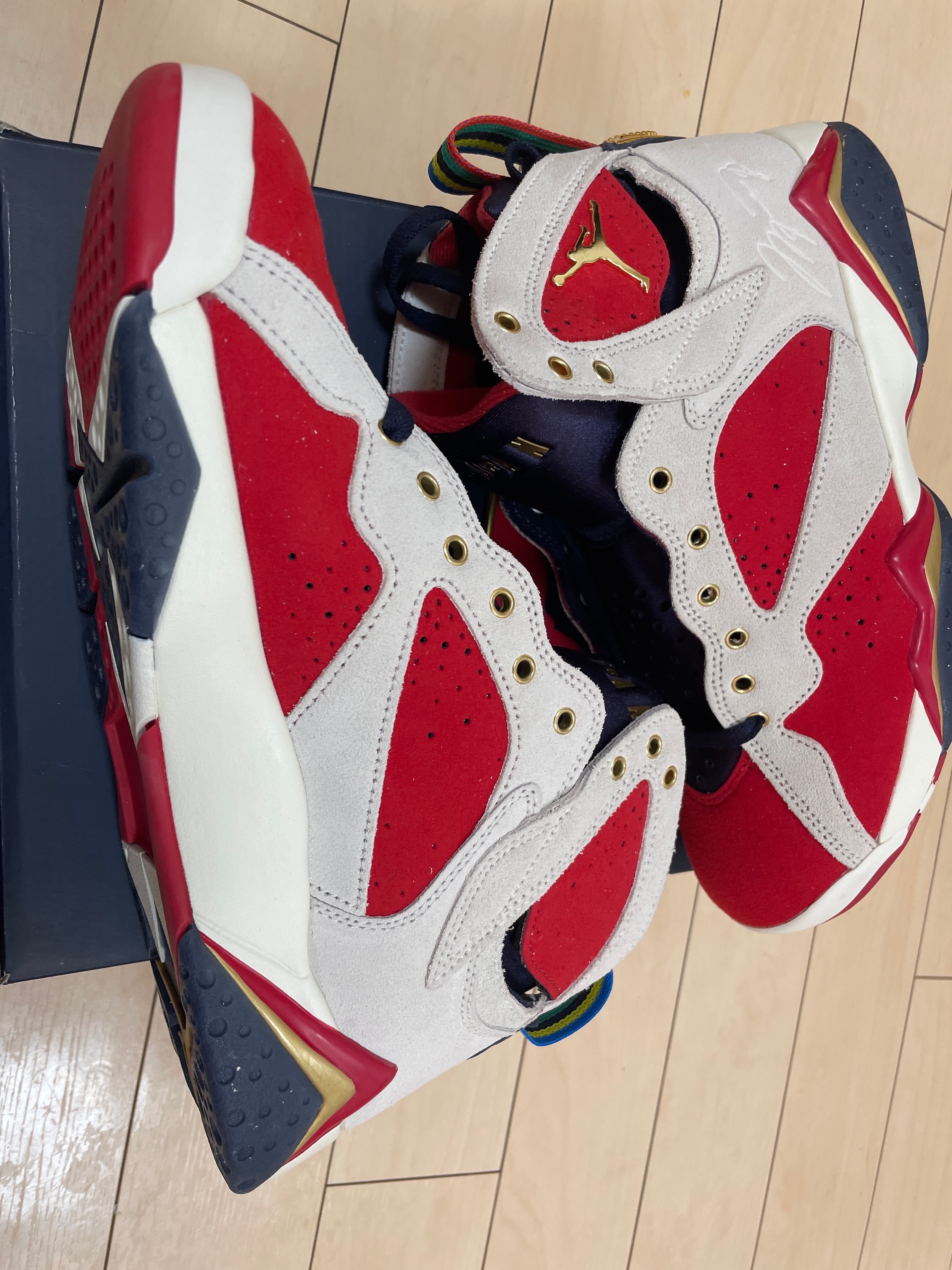 Trophy Room × Nike Air Jordan 7 "True Red and Obsidian"