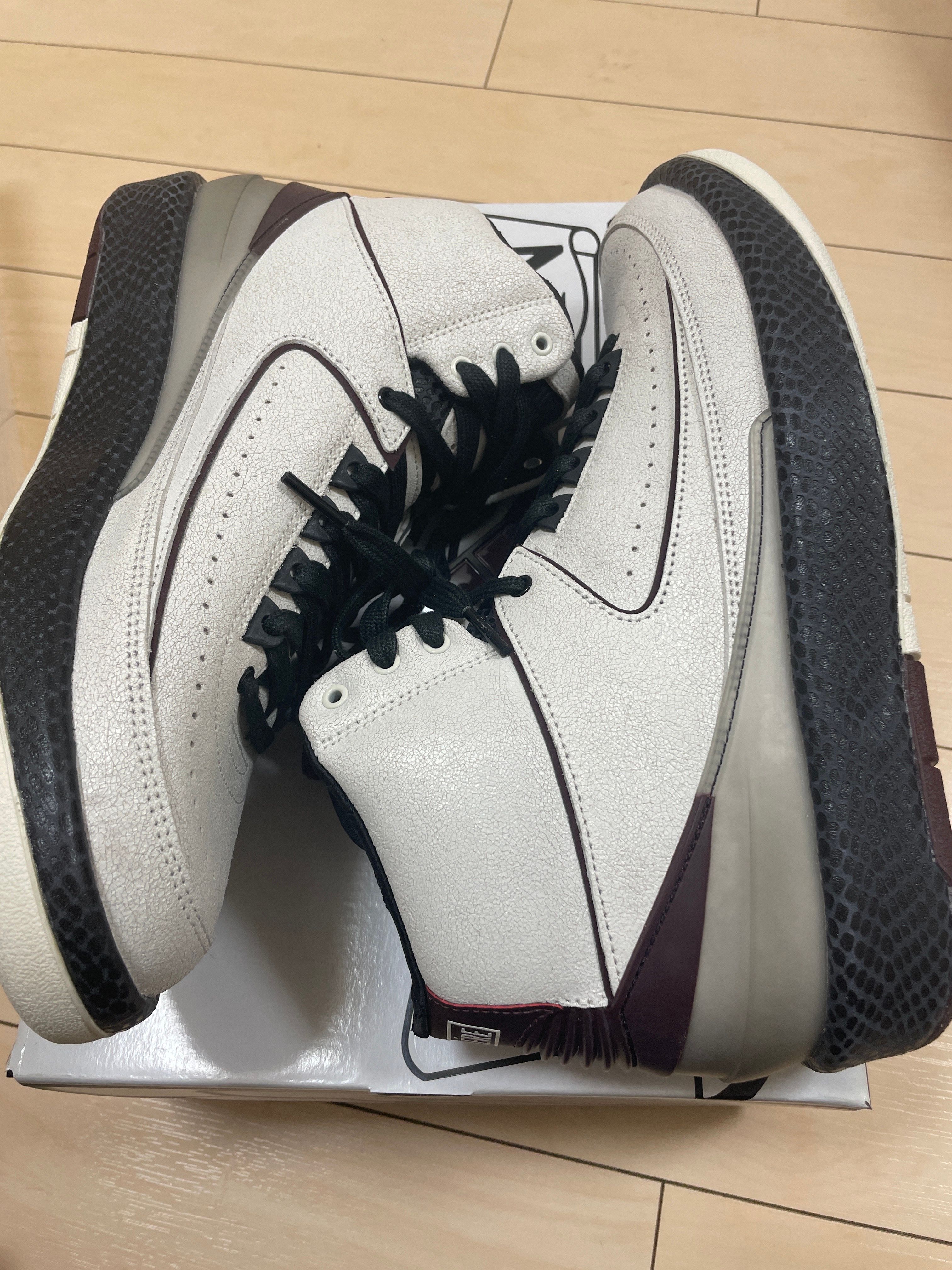 A Ma Maniere × Nike Air Jordan 2 "Airness/Sail and Burgundy"