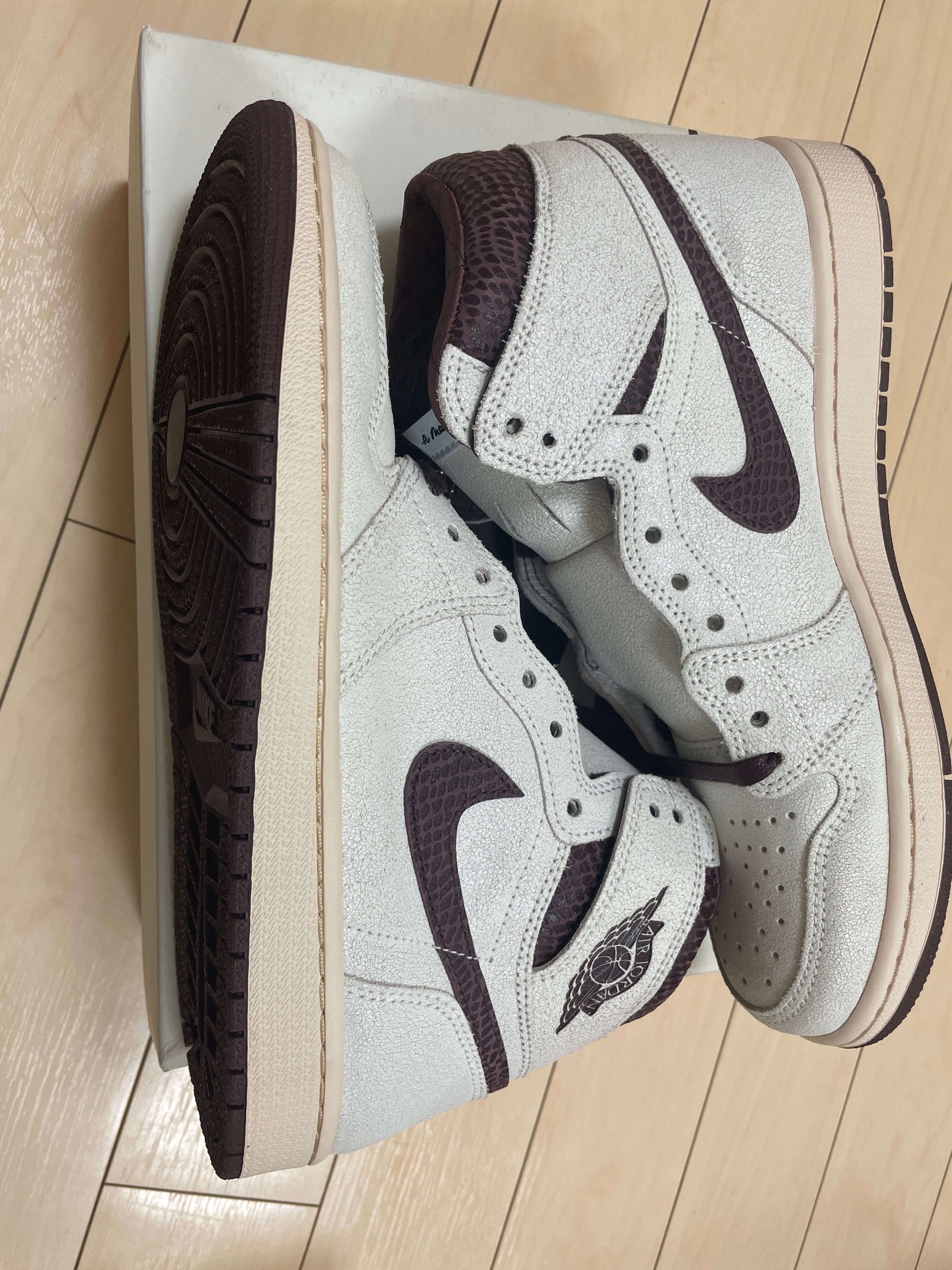 A Ma Maniere × Nike Air Jordan 1 Retro High OG "Sail and Burgundy"